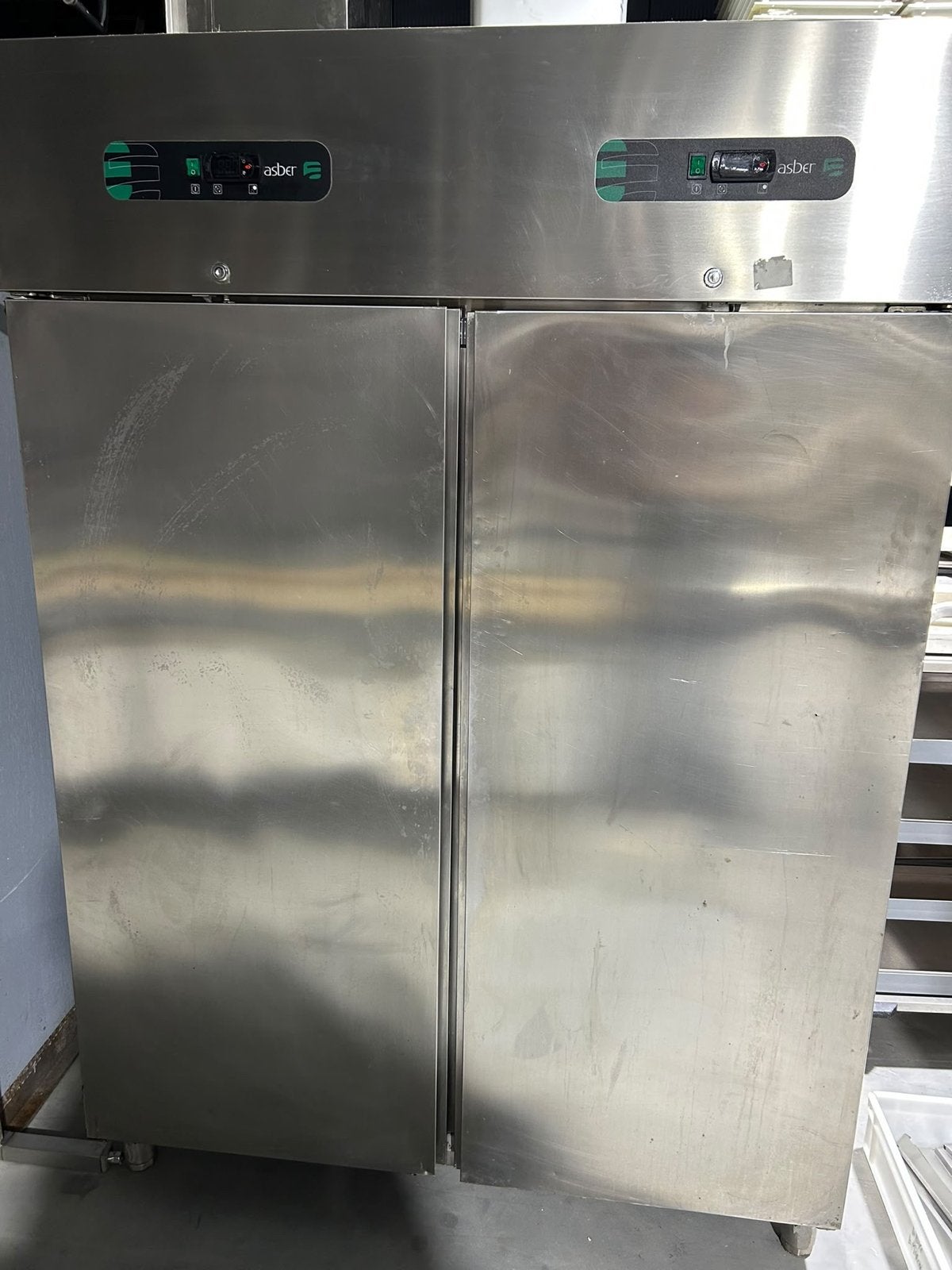 Horeca Professionele RVS Koel Vries Combinatie Kast Asber, Huis en Inrichting, Ophalen, Gebruikt