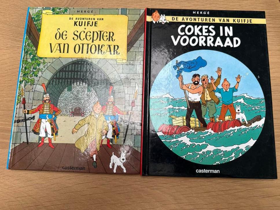 Kuifje: De Scepter van Ottokar en cokes in voorraad, Boeken, Stripboeken, Gelezen, Eén stripboek, Ophalen of Verzenden