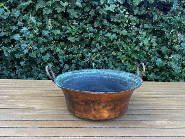 Antieke Koperen Pan - 43 cm, Ophalen of Verzenden