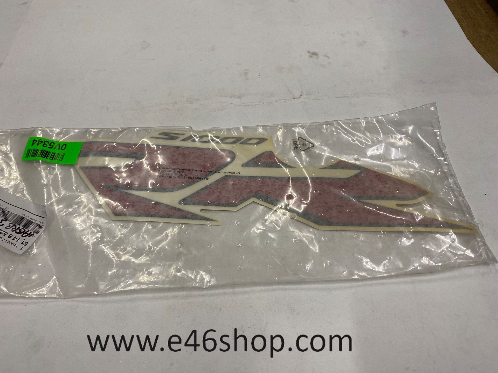 STIKKER BMW S1000RR LINKER KAP OE 51148528585 NIEUW, -, -, Nieuw, Ophalen of Verzenden