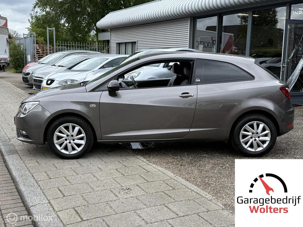 Seat Ibiza SC 1.2 TSI Style [alcantara] [xenon] autom.airco, Voorwielaandrijving, Gebruikt, Zwart, 4 cilinders