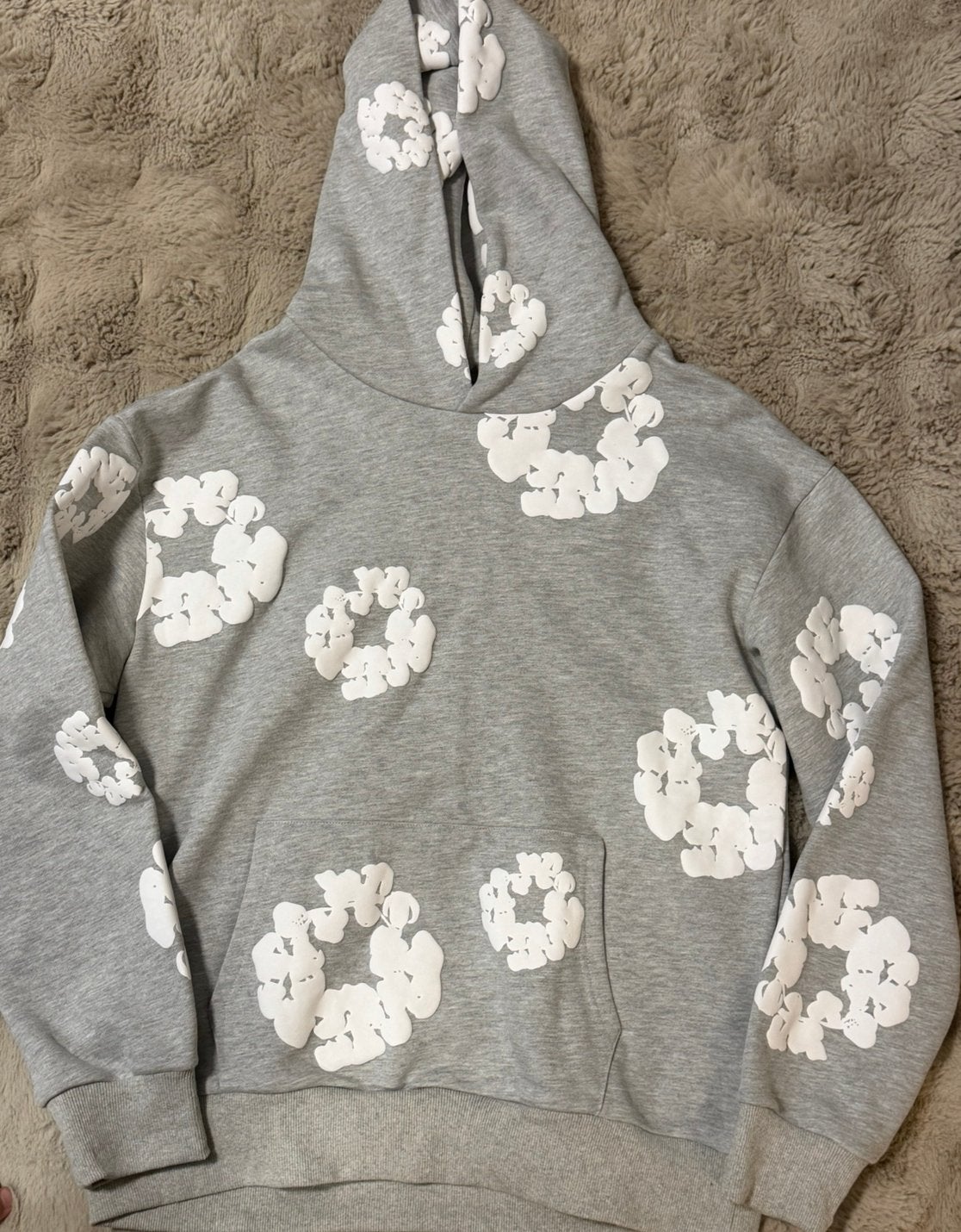 Denim Tears Hoodie Zwart/Grijs, Ophalen of Verzenden, Zo goed als nieuw, Zwart