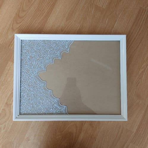Witte houten lijst, 33x43cm, nieuwe, Ophalen of Verzenden, Nieuw
