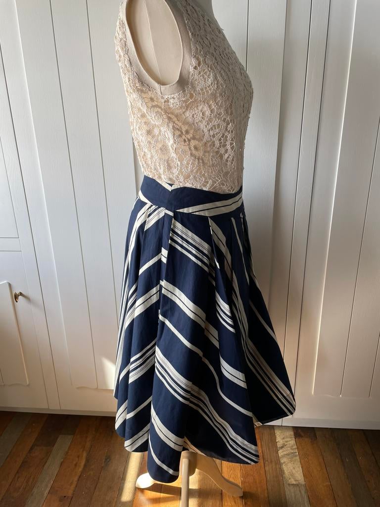 Rok Pauw, Kleding | Dames, Rokken, Ophalen of Verzenden, Zo goed als nieuw, Maat 38/40 (M), Onder de knie