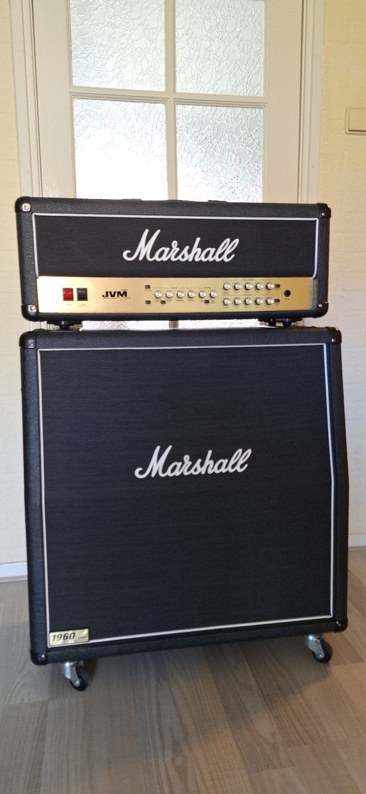 Marshall JVM205H + Marshall 1960A (300w) cabinet, Ophalen, Gebruikt, Gitaar, 100 watt of meer