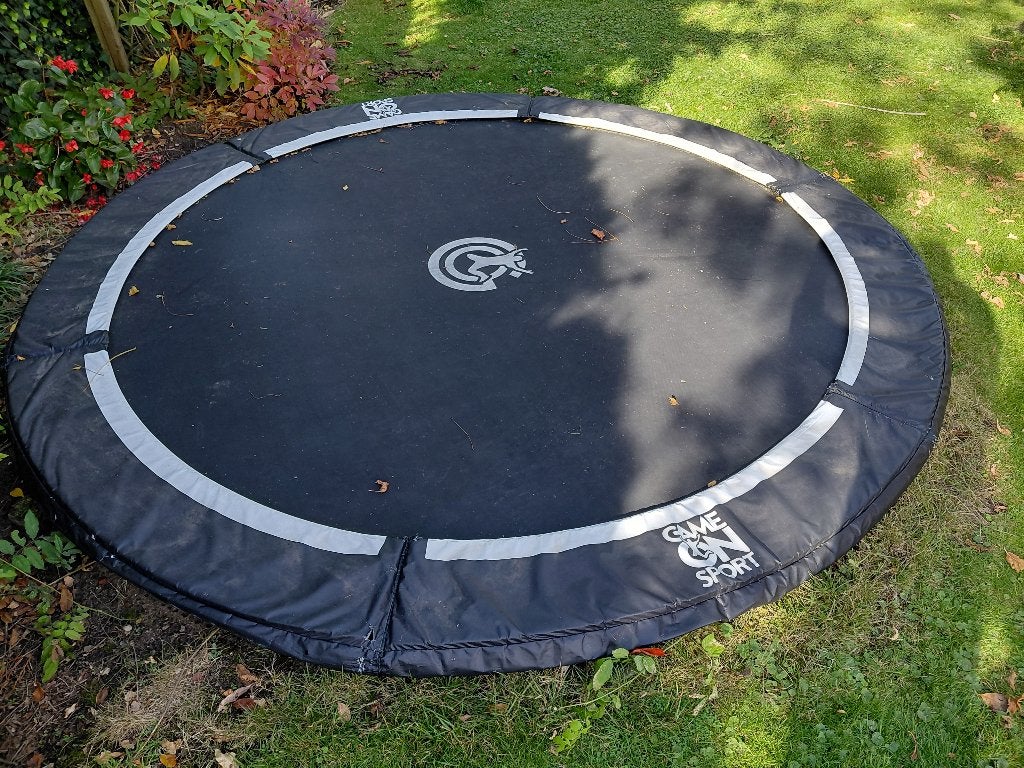 Trampoline met veiligheidsnet 305 cm, Kinderen en Baby's, Ophalen, Gebruikt