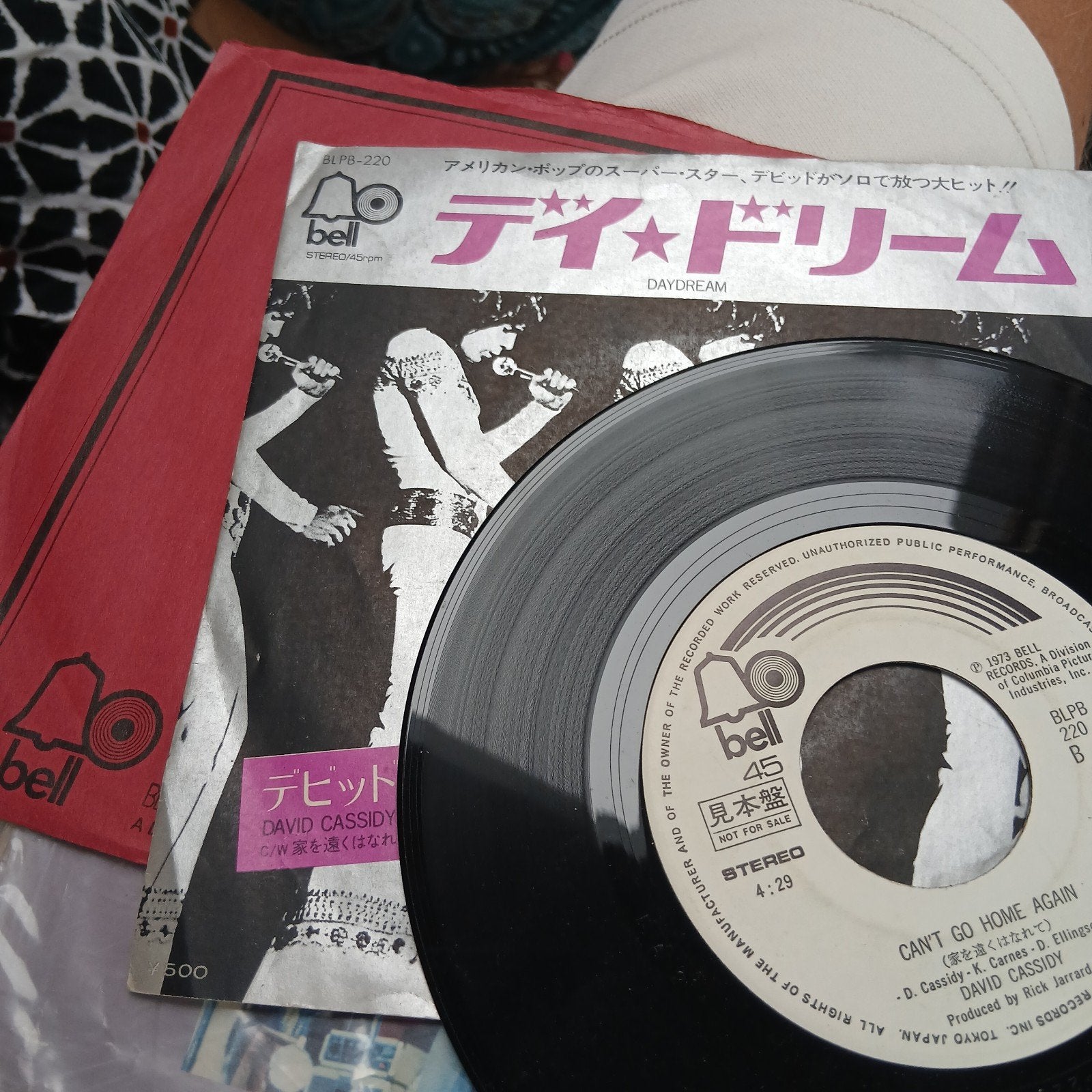 David Cassidy - Daydream / Can't Go Home Again (Japan promo, Inclusief binnenhoes, 7 inch, Ophalen of Verzenden, Zo goed als nieuw