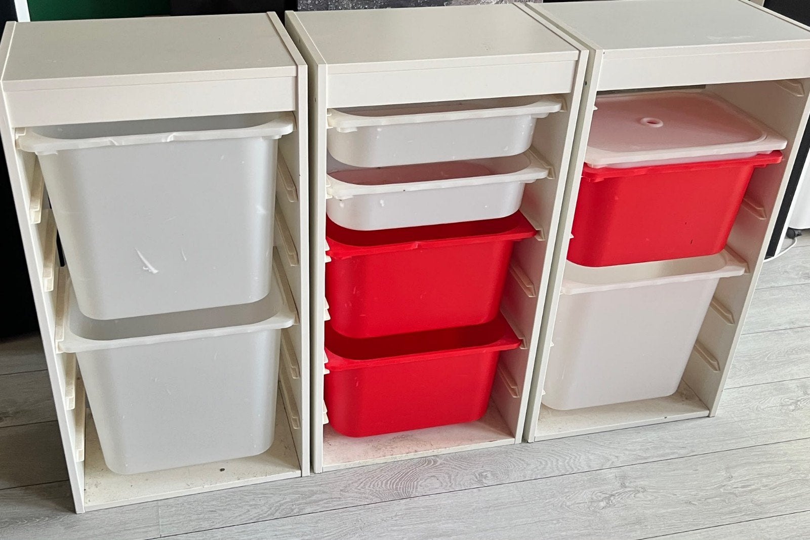 IKEA Trofast opbergkast met bakken - 3 stuks, Ophalen, Gebruikt, Kast