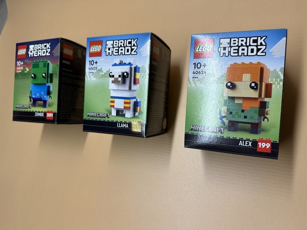 Lego - Brickheadz - 40626 40625 40624 Zombie Lama Alex, BrickHeadz, Lego, Nieuw, Ophalen of Verzenden