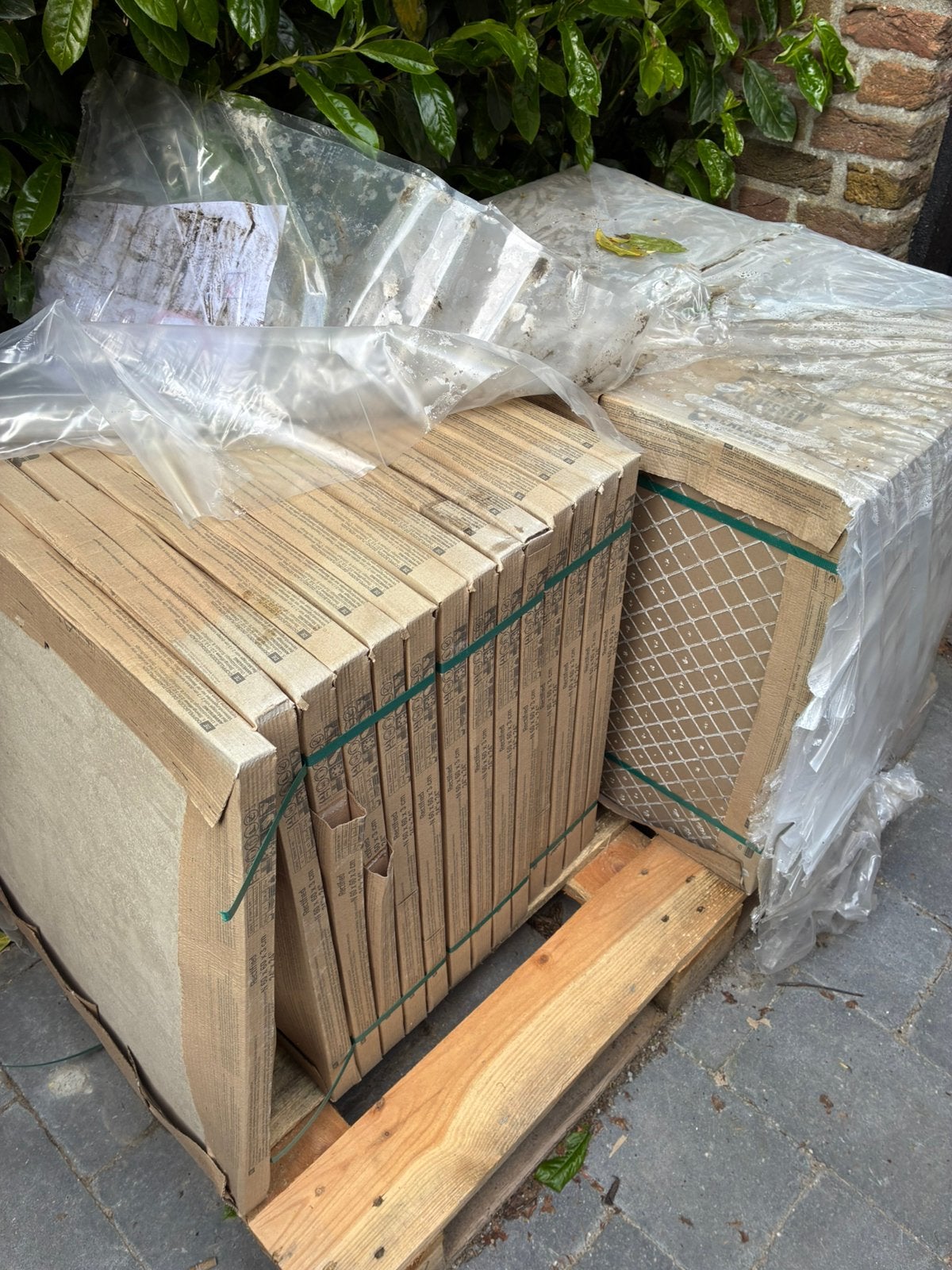 Keramische tegels 60x60 3cm, Tuin en Terras, Tegels en Klinkers, Ophalen, Zo goed als nieuw, Keramiek, Terrastegels