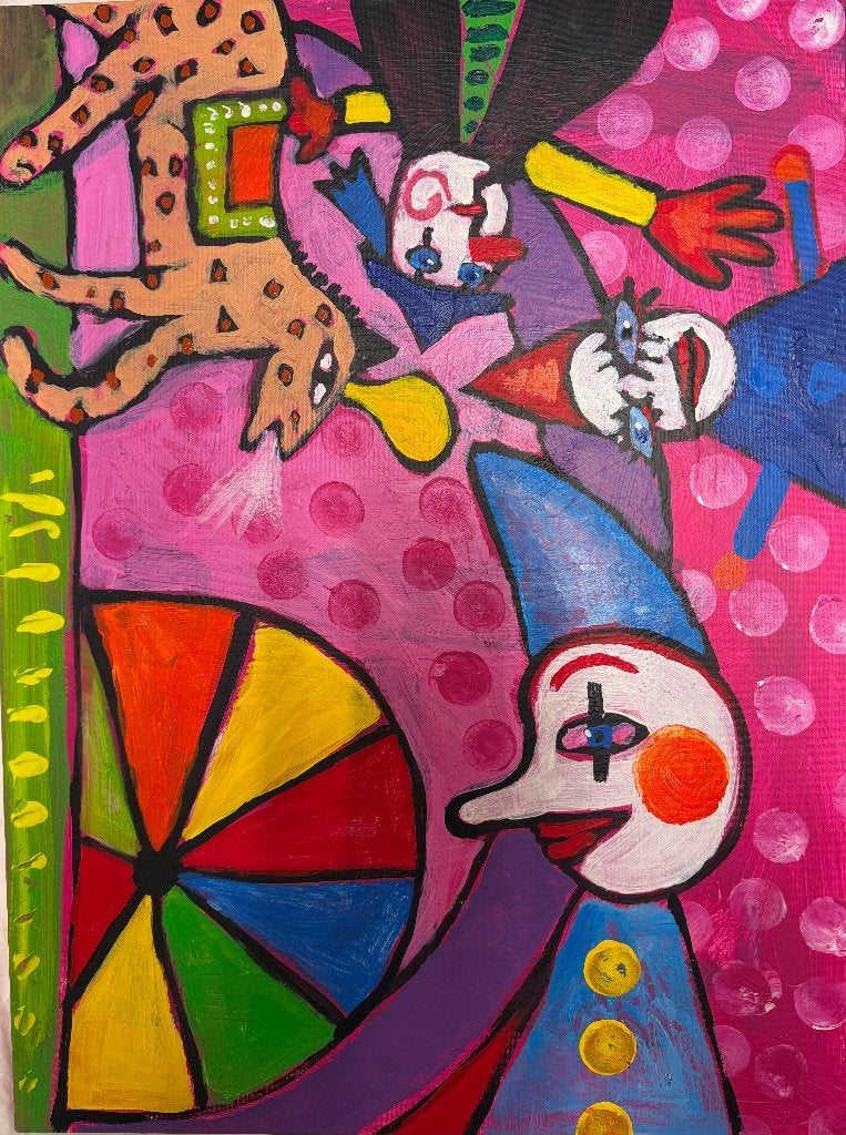 Schilderijen naar Cobra, Ophalen, Acrylverf, Overige stijlen, Doek