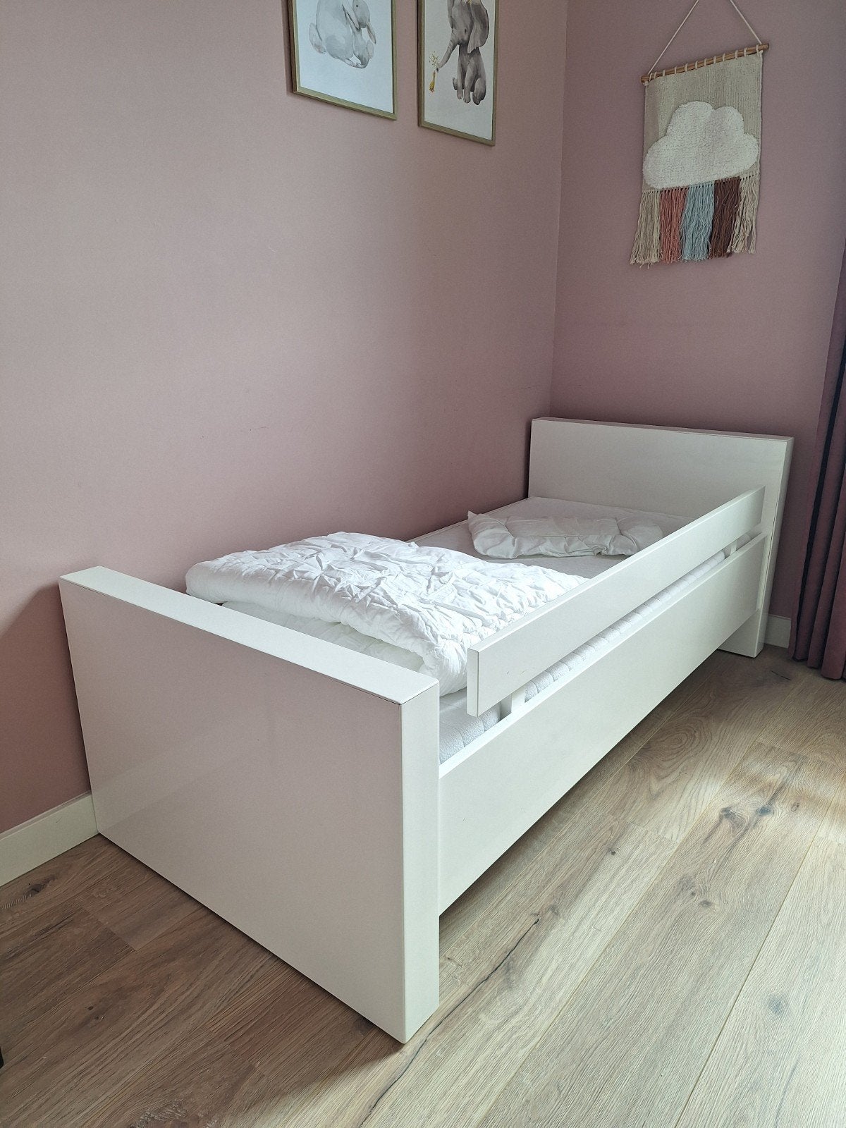 Kidsmill Alaska II Peuterbed 70x150 cm, Lattenbodem, Gebruikt, 70 tot 85 cm, 140 tot 160 cm