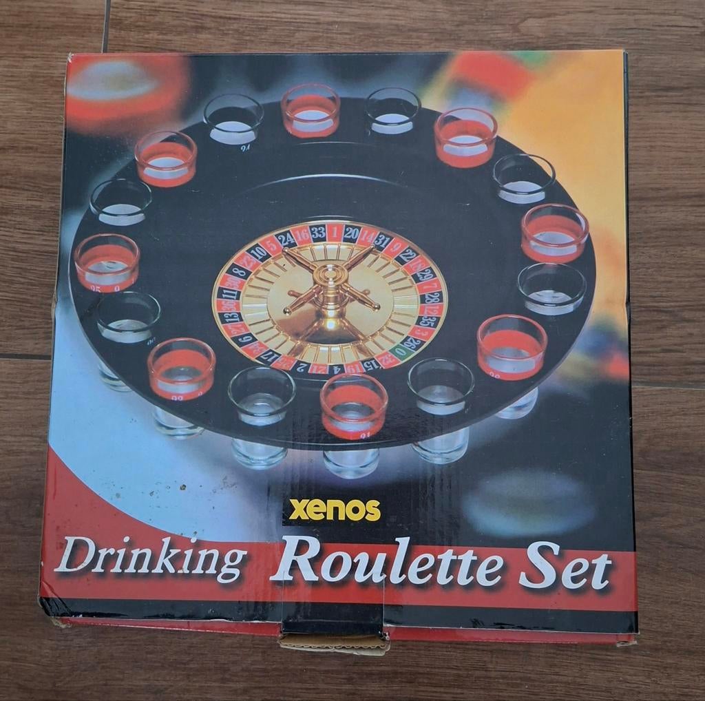 Drinking roulette set compleet, Ophalen of Verzenden, Zo goed als nieuw