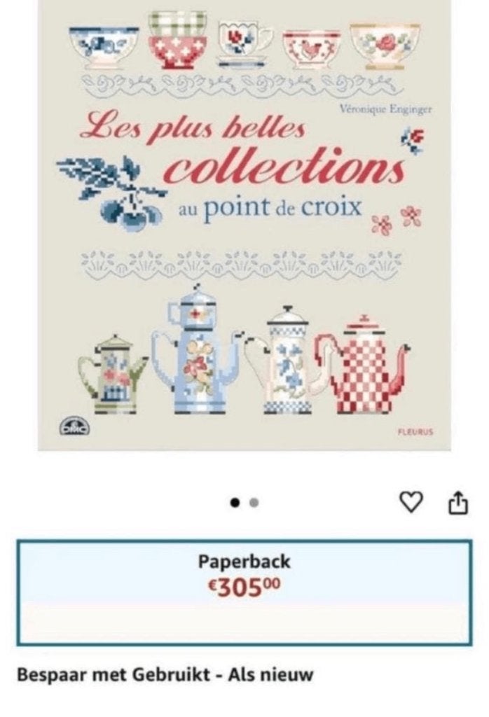VÉRONIQUE ENGINGER PLUS BELLES COLLECTIONS POINT DE CROIX, Verzenden, Zo goed als nieuw, Handborduren, Patroon