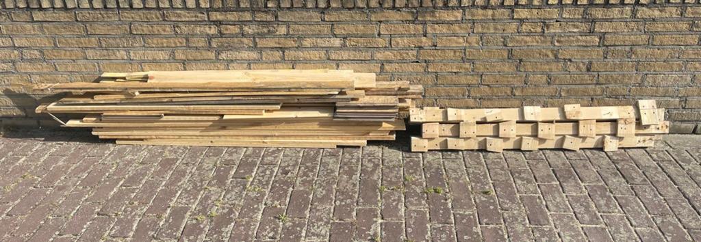 Gratis pallet hout., Ophalen, Nieuw, Plank, 50 mm of meer
