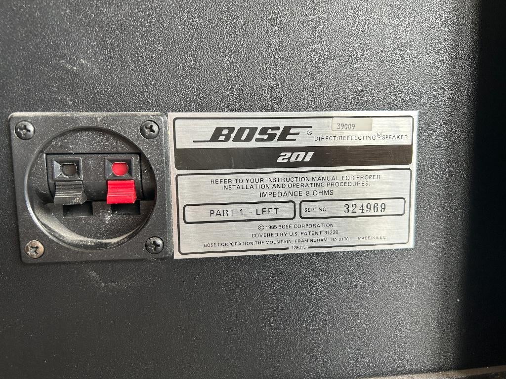 Bose 201 luidsprekers., Audio, Tv en Foto, Luidsprekers, Ophalen, Gebruikt, Bose, Minder dan 60 watt