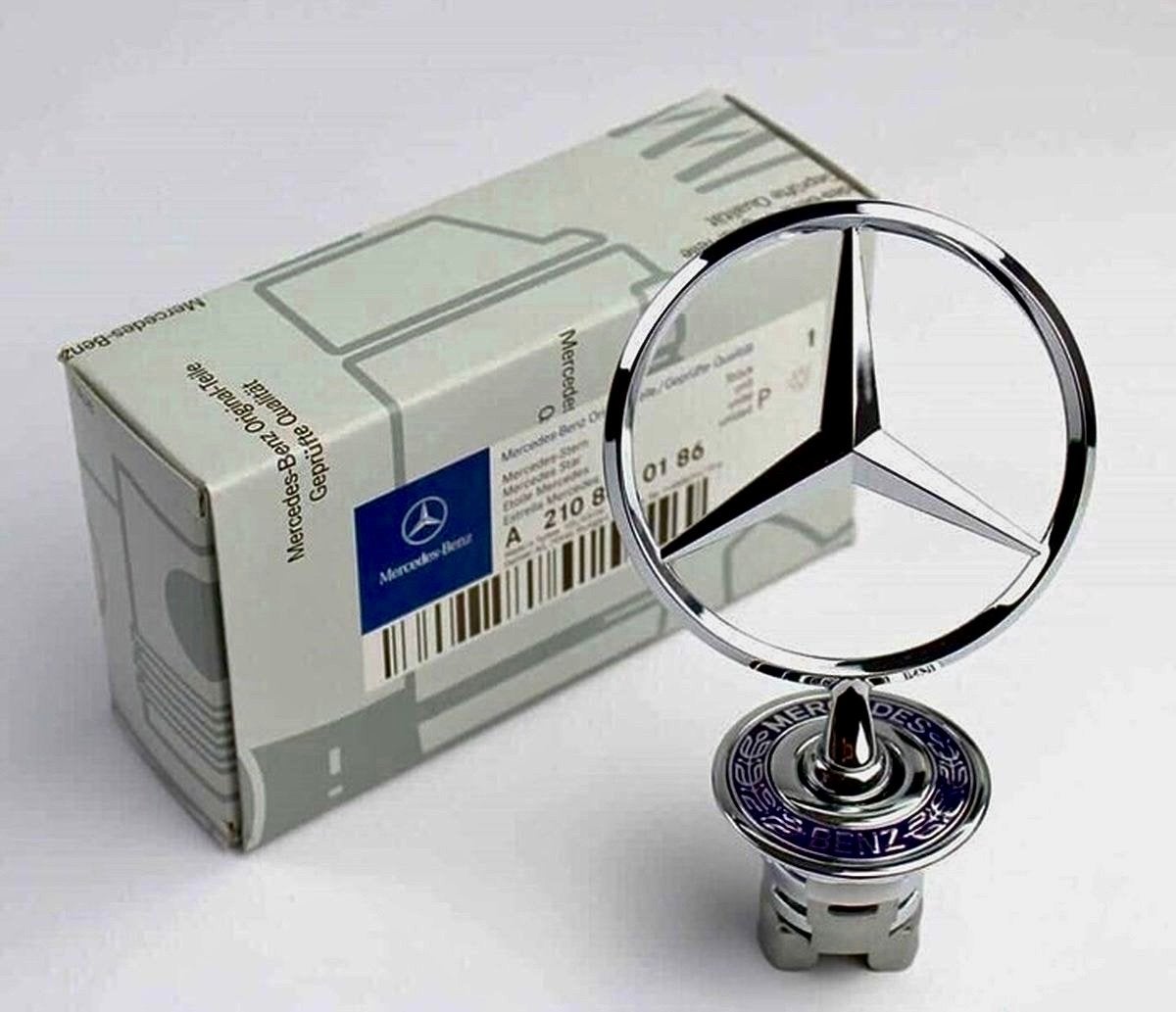 Mercedes Chrome Ster Badge - voor Motorkap, Ophalen of Verzenden