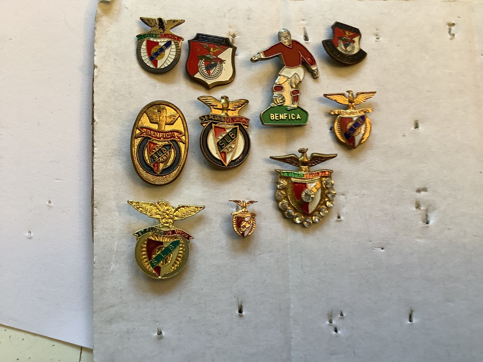 10 speldjes Benfica, Ophalen of Verzenden, Gebruikt, Poster, Plaatje of Sticker