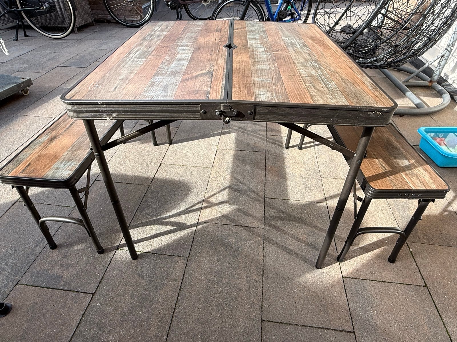 Bardani opvouwbare picknicktafel - ideaal voor camping, Tuin en Terras, Ophalen, Overige materialen, Gebruikt, Inklapbaar