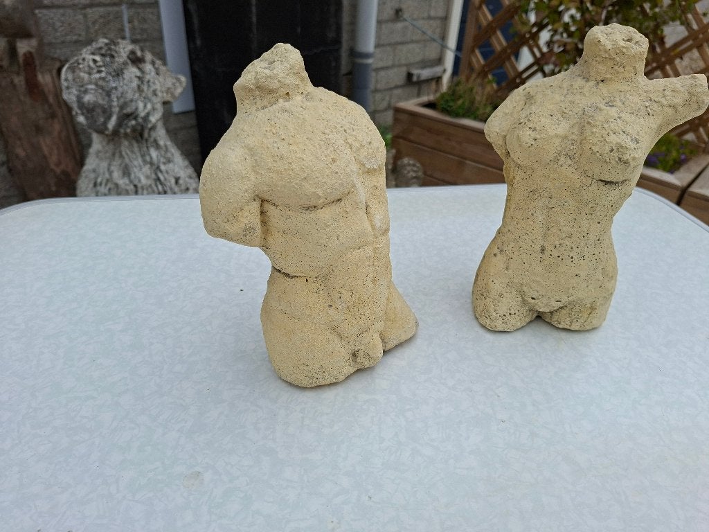 mooie set borst beelden man en vrouw, Ophalen of Verzenden, Zo goed als nieuw, Mens