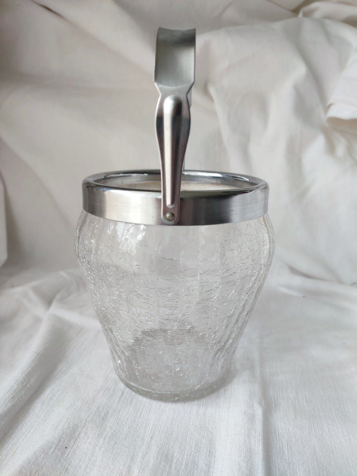 Vintage IJsemmer Craquelé Glas Demeyere '50, Antiek en Kunst, Ophalen of Verzenden