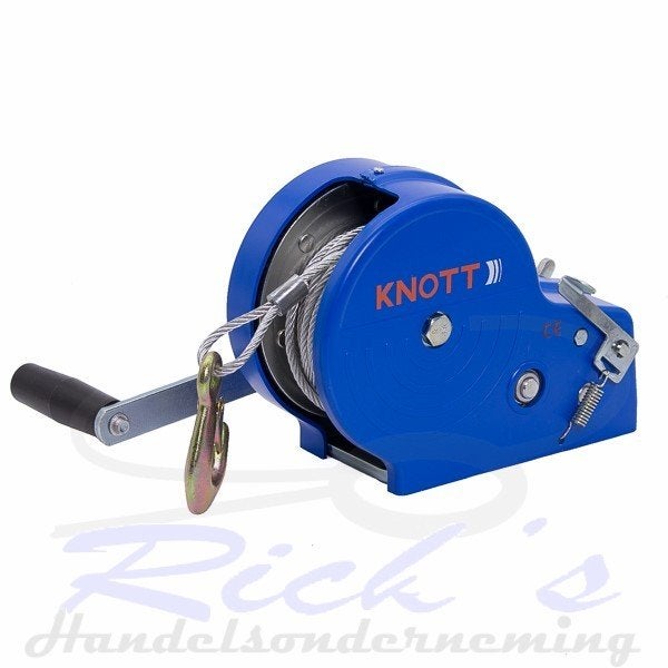 Handlier, bootlier KNOTT ongeremd 1150kg incl 10m staalkabel, Overige typen, Nieuw, Ophalen of Verzenden, Knott