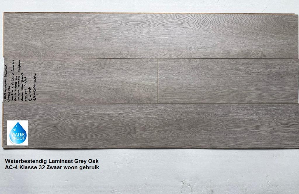 Laminaat Grey Oak AC-4 Klasse 32 €9,95p/m2, 75 m² of meer, Nieuw, Ophalen of Verzenden, Laminaat vloer grijs