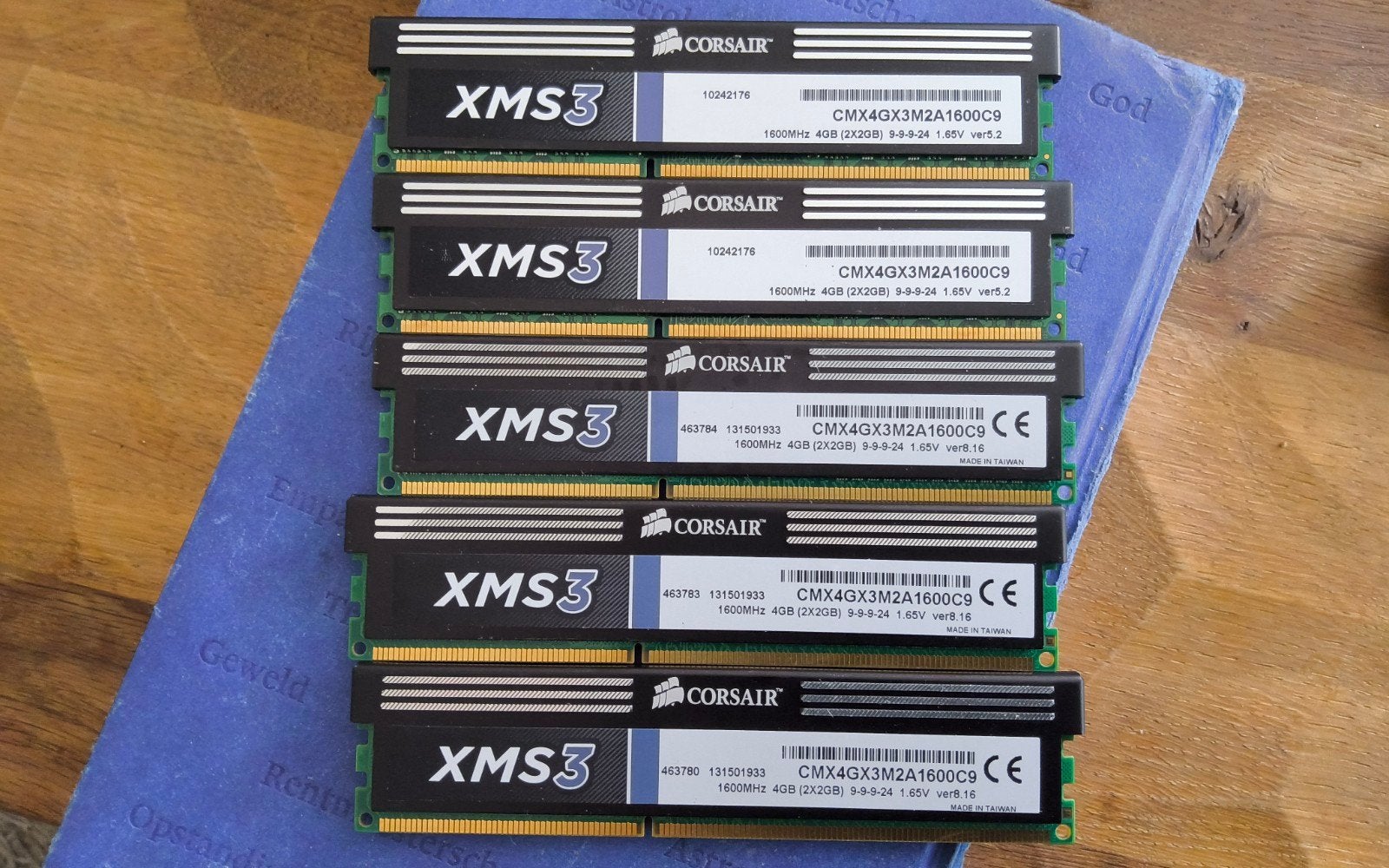 Corsair XMS3 DDR3 RAM - 6x 4GB (24GB totaal) 1600MHz, Computers en Software, RAM geheugen, Gebruikt, DDR3, Ophalen of Verzenden