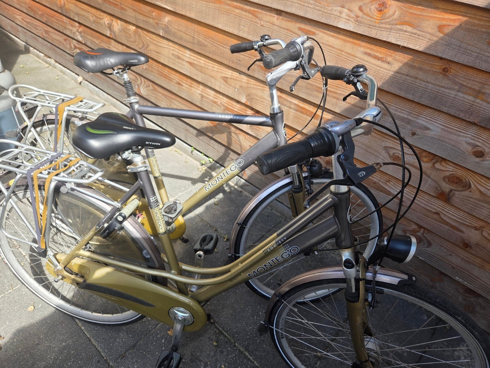 Montego heren- en damesfiets, framemaat 55/57, Versnellingen, Ophalen, Overige merken, 53 tot 56 cm
