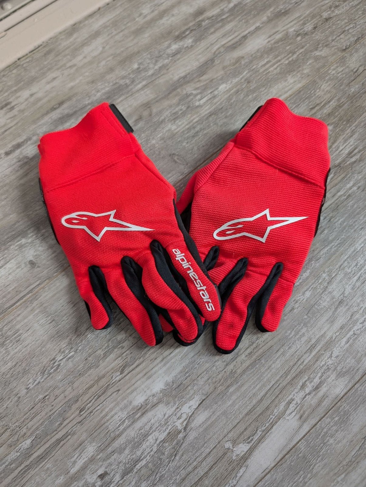 Alpinestars kinder motorhandschoenen –Youth YM - Rood, Motoren, Ophalen of Verzenden, Tweedehands, Handschoenen
