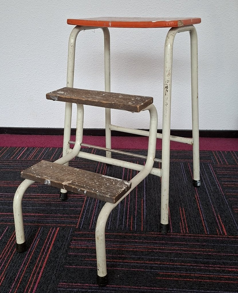 keukentrapje vintage opknapper, Ophalen, Gebruikt, Overige materialen