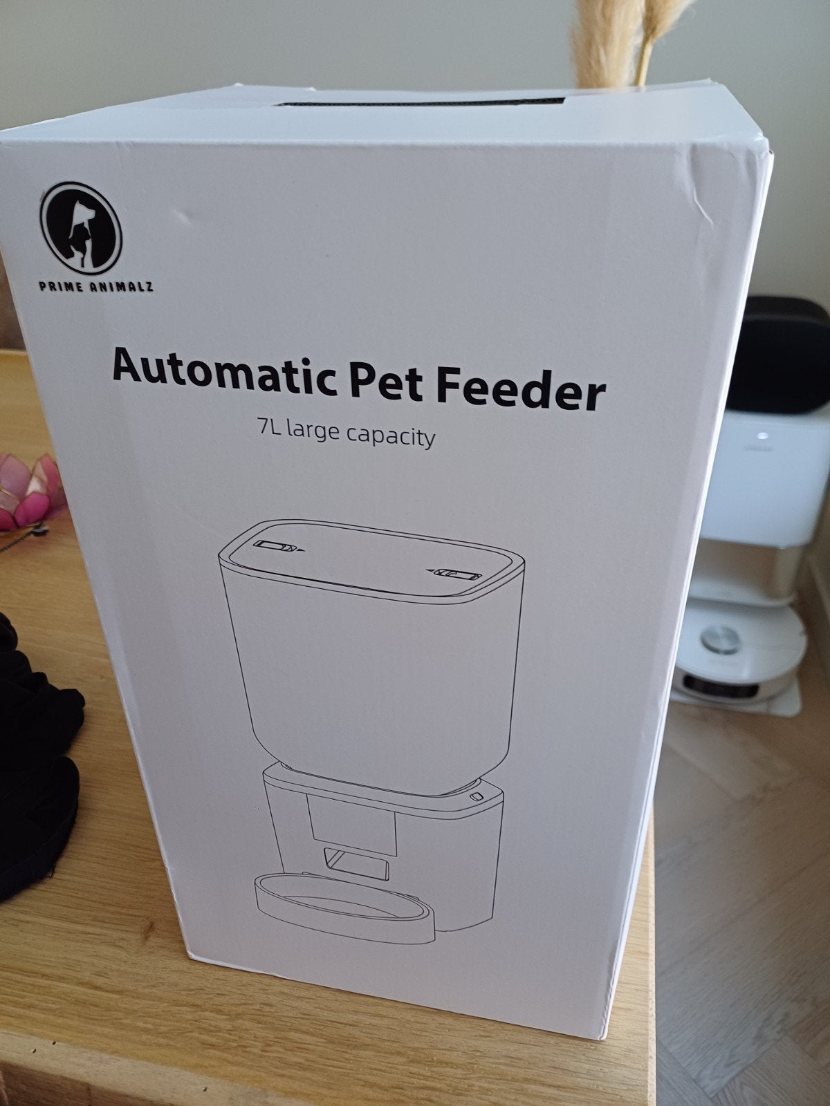 automatische voerbak. 7L wit prime animalz. Nieuw in doos, Ophalen, Nieuw