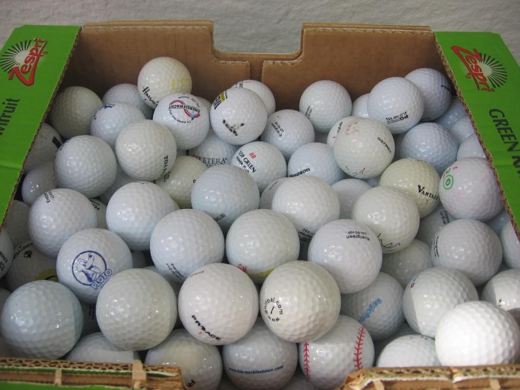Golfballen zie omschrijving, Sport en Fitness, Golf, Ophalen, Gebruikt, Bal(len)
