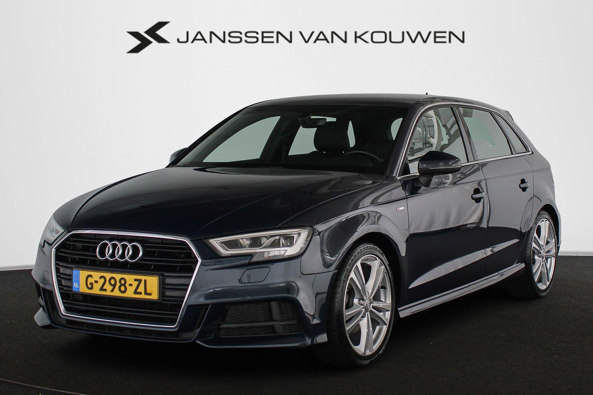 Audi A3 Sportback 30 TFSI Advance Sport S-Line Trekhaak Stoe, Voorwielaandrijving, Gebruikt, 1165 kg, Blauw