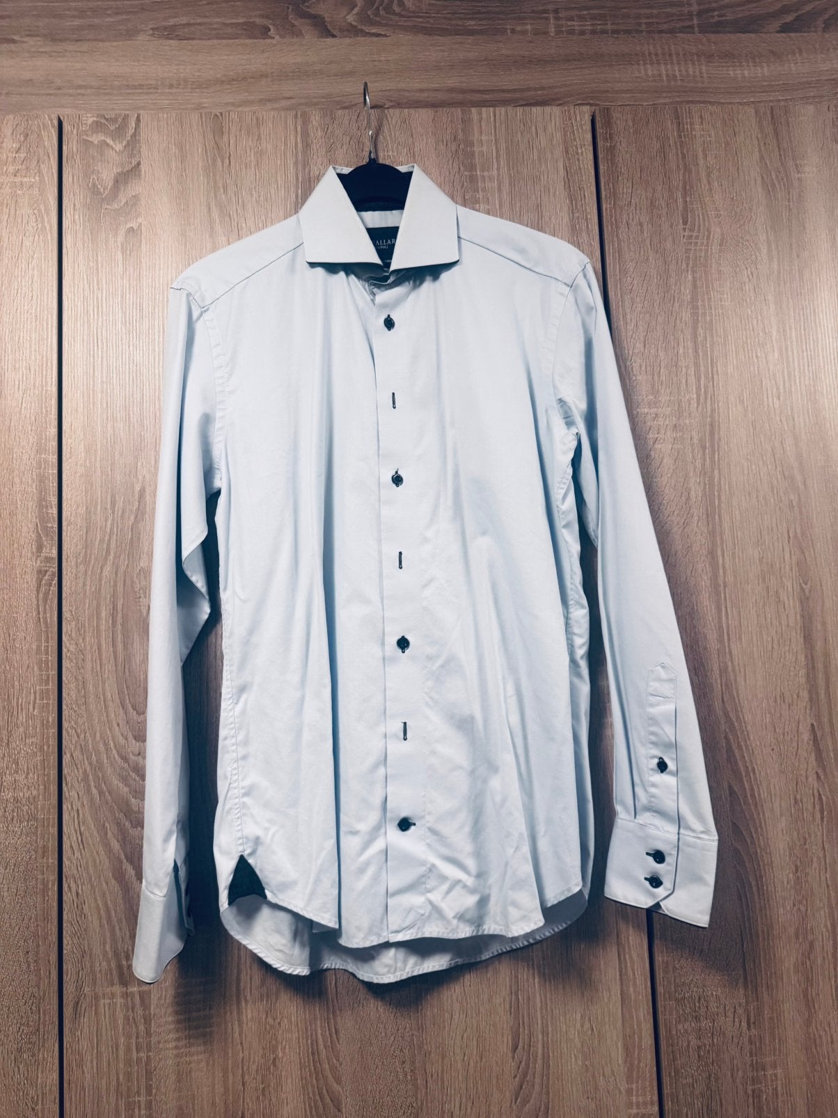 Cavallaro licht blauw heren overhemd blouse maat 40, Kleding | Heren, Overhemden, Verzenden, Zo goed als nieuw, Blauw, Halswijdte 39/40 (M)