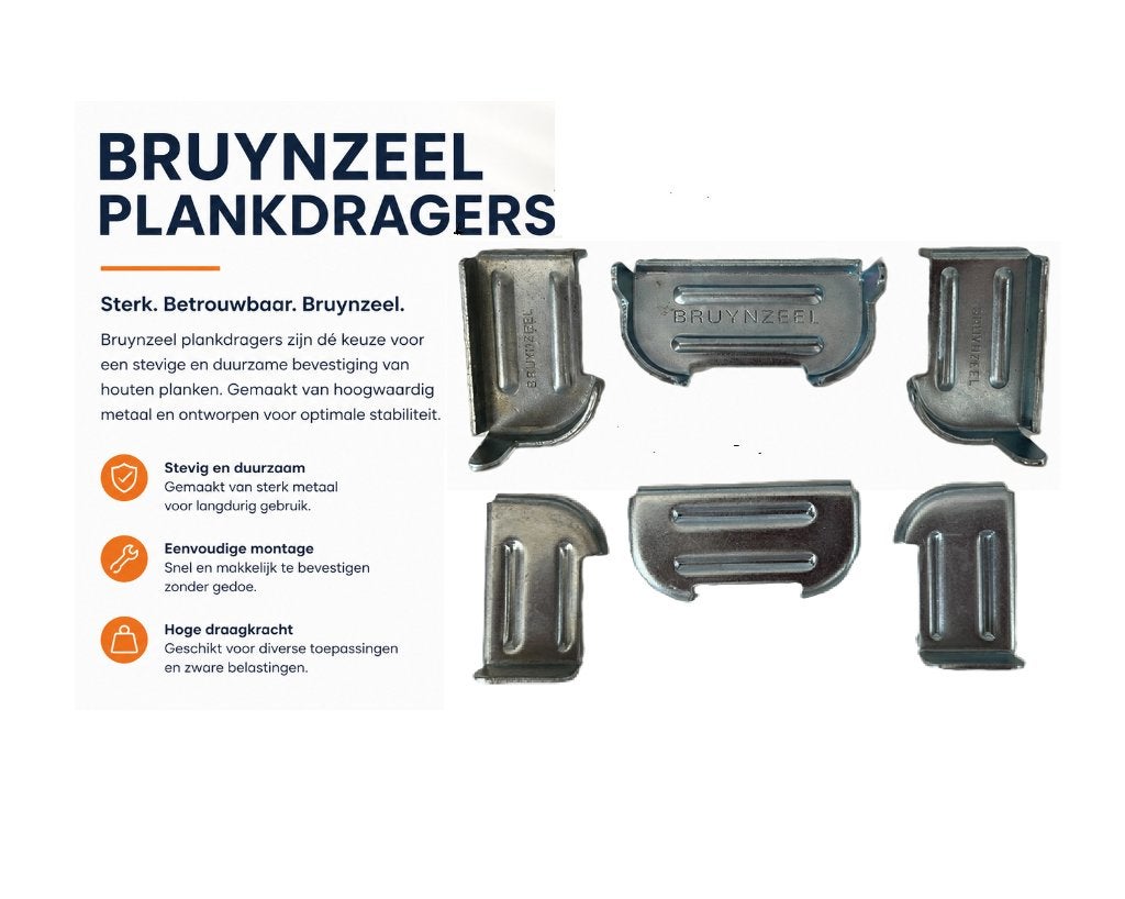 Bruynzeel metalen magazijnstelling plankdragers, Ophalen of Verzenden, Zo goed als nieuw, Minder dan 50 mm, Overige typen