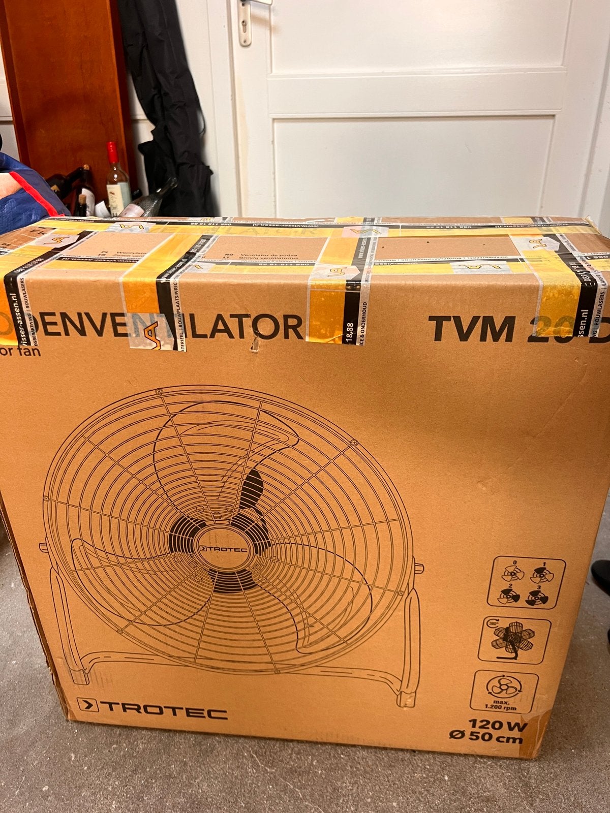 Bouw ventilator / wind machine nieuw in doos, Ophalen, Zo goed als nieuw