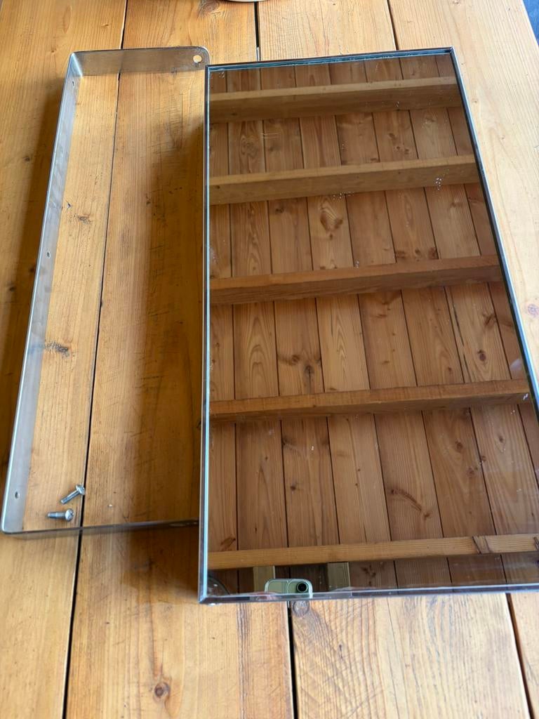 Vintage draaispiegel, Huis en Inrichting, Woonaccessoires | Spiegels, Ophalen, Minder dan 50 cm, Zo goed als nieuw, Minder dan 100 cm