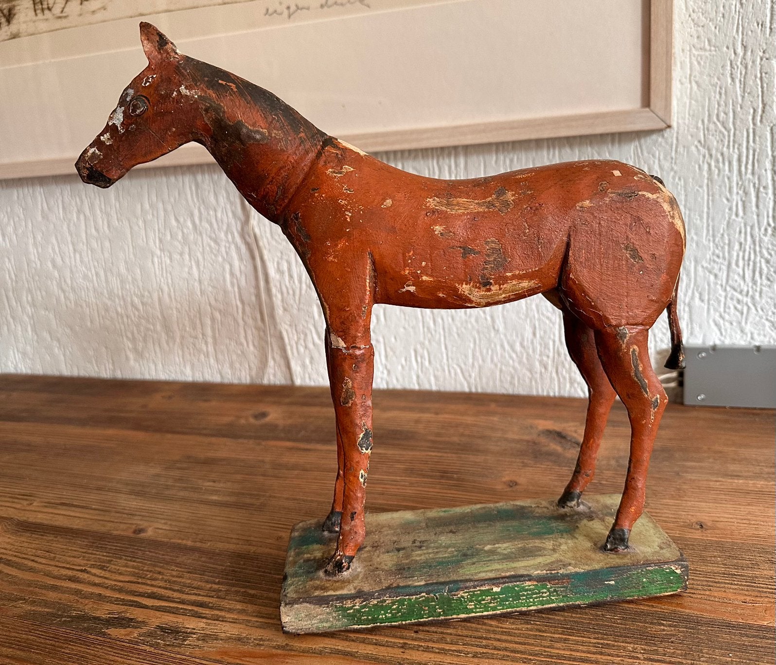Houten paard retro, Hout, Meerkleurig, Ophalen of Verzenden, Gebruikt