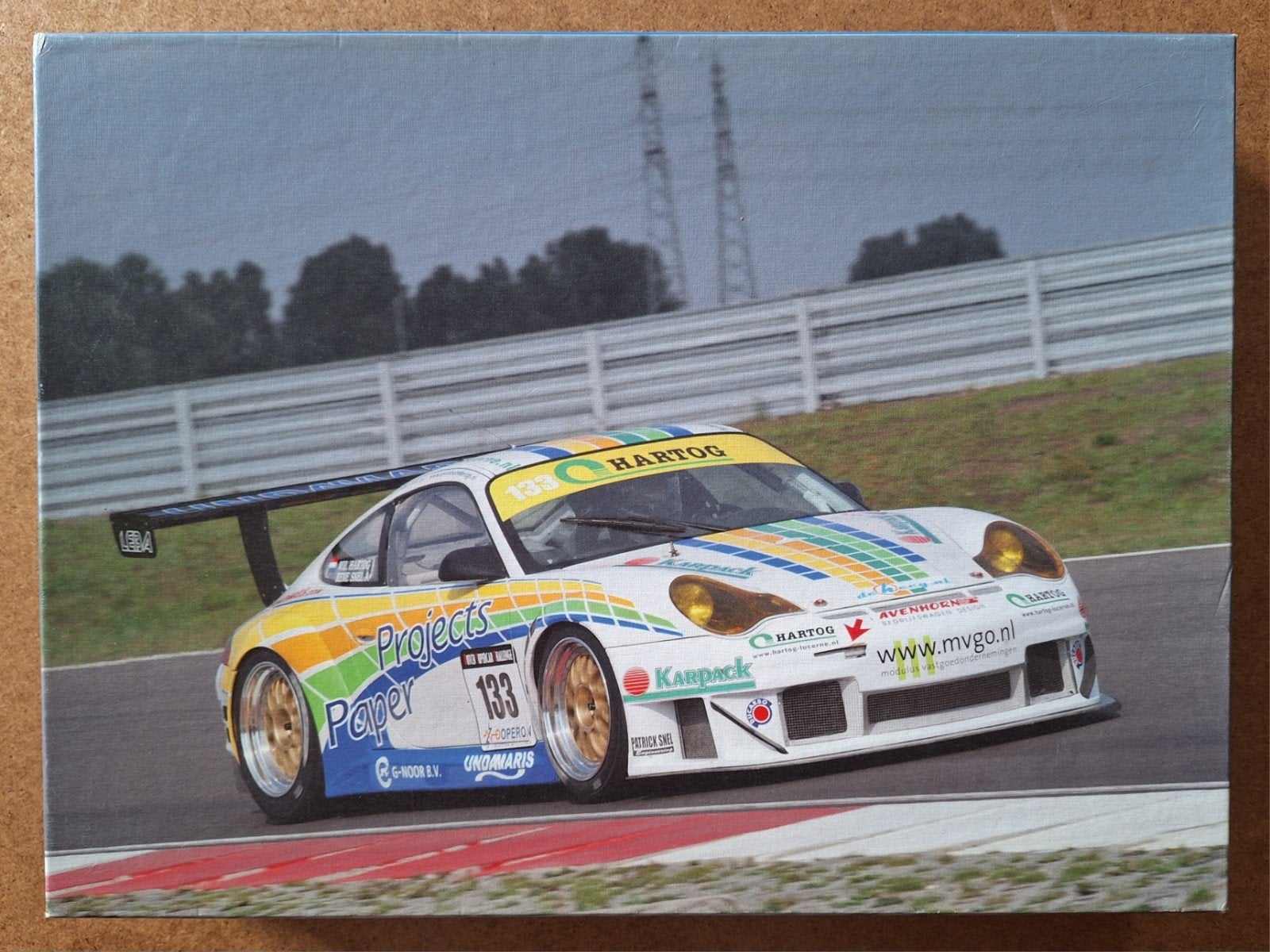 Puzzel 1000 stukjes René Snel Porsche 996 GT3 RS (RSR), Ophalen of Verzenden, 500 t/m 1500 stukjes, Zo goed als nieuw, Legpuzzel