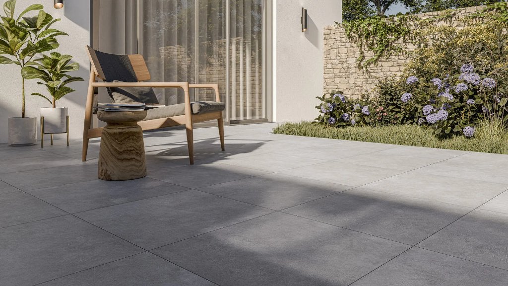 Restant 15 Keramische tegels tegels Bari Grigio 60x60x3 cm, Ophalen, Keramiek, Nieuw, 5 tot 10 m²
