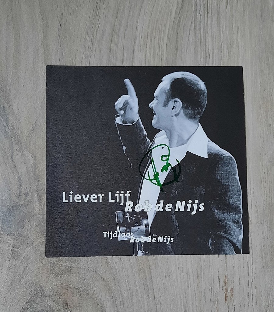 GESIGNEERD Concertagenda Rob de Nijs & Pur Sang Tour 99-2000, Ophalen of Verzenden, Zo goed als nieuw, Foto of Kaart, Gesigneerd