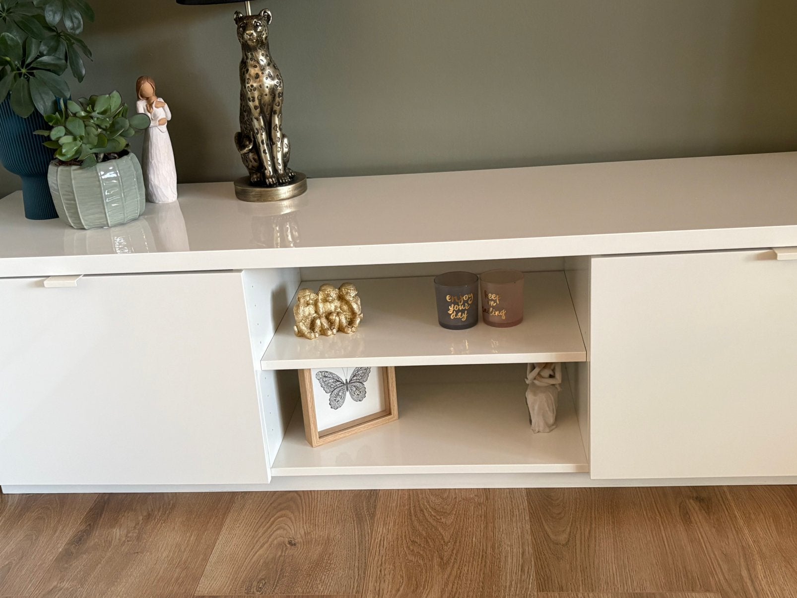 Tv meubel, Ophalen, 150 tot 200 cm, Zo goed als nieuw, Minder dan 100 cm