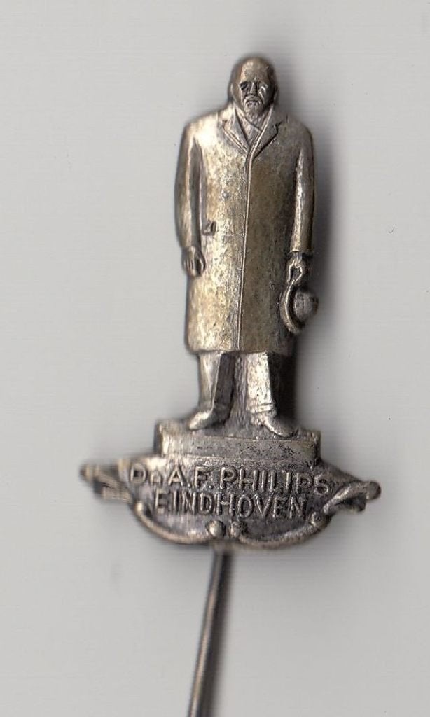 Philips speldje Dr. AF standbeeld speldje, Gebruikt, Niet vindbaar, Niet vindbaar, Speldje of Pin