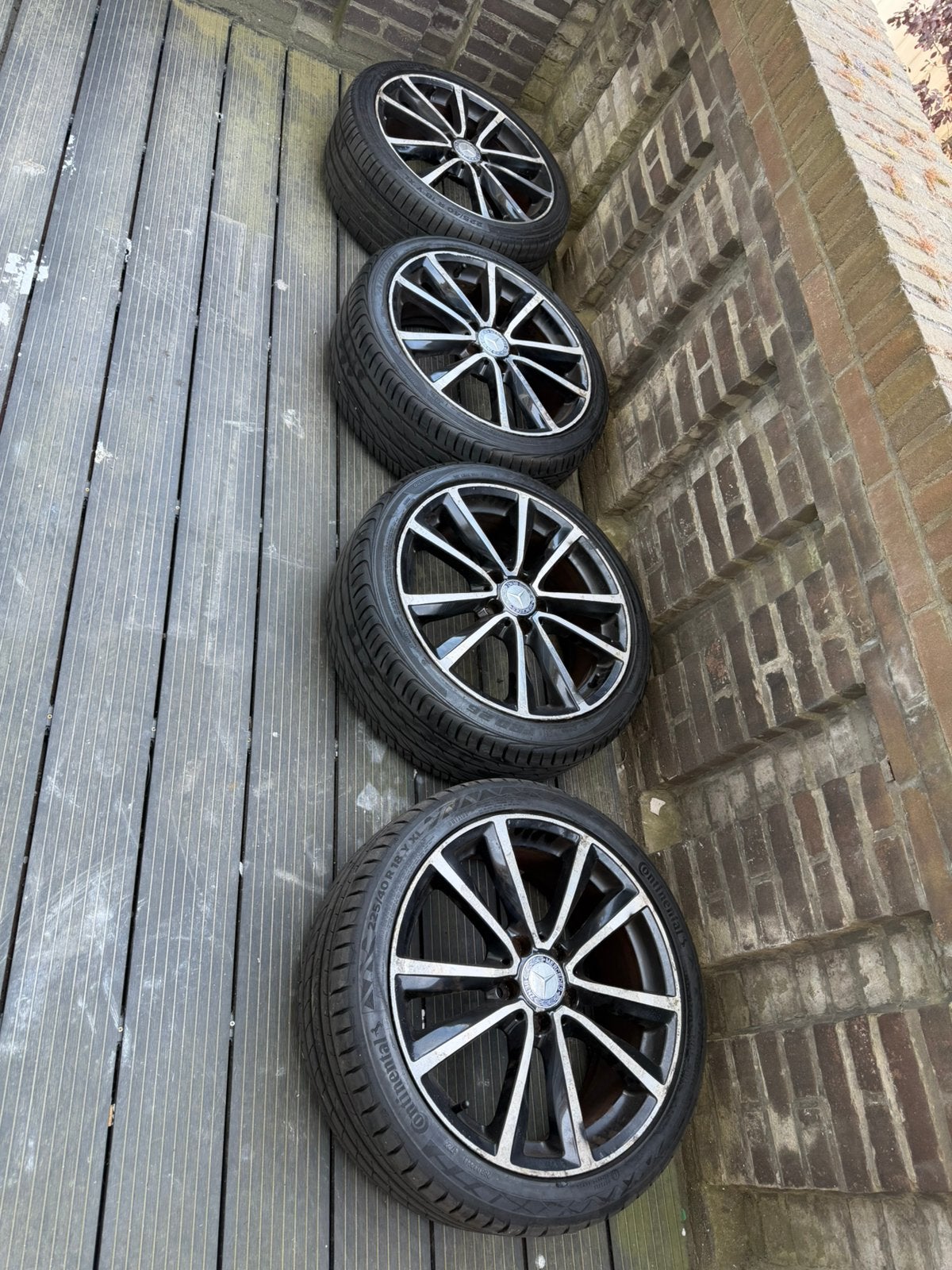 Original Mercedes-Benz / Ronal 18” Alloy Wheels – 5x112 W246, Ophalen, 18 inch, Gebruikt, Banden en Velgen