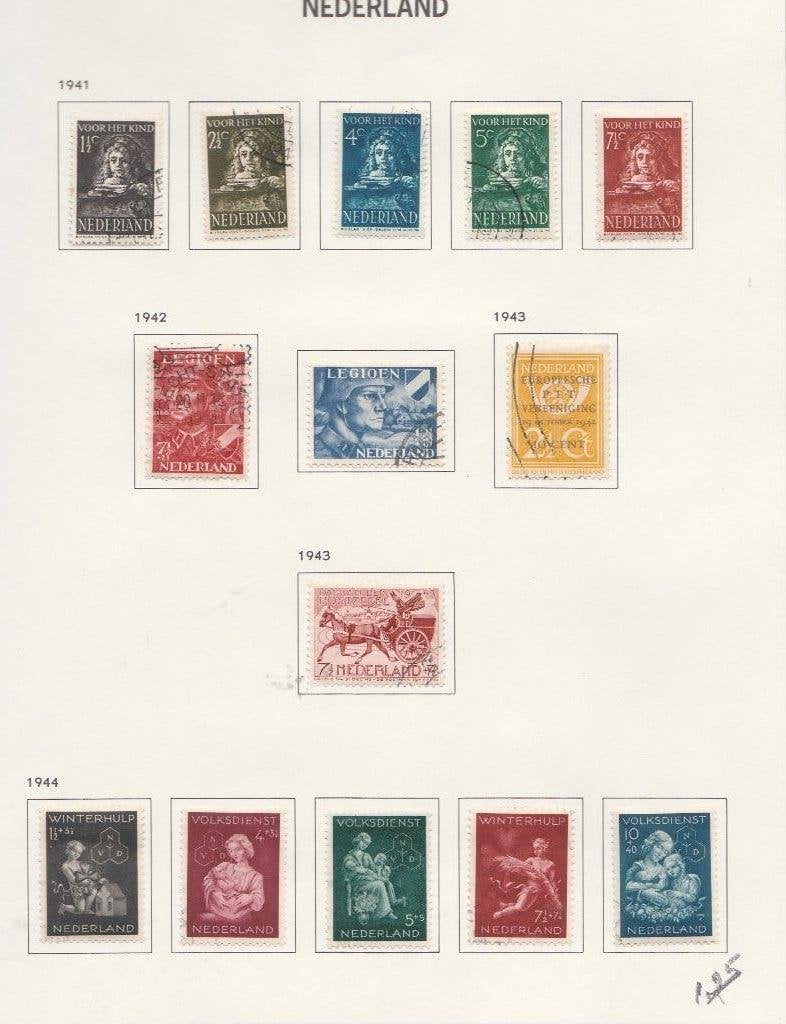 no 37   nederland 5 serrie/s, Ophalen of Verzenden, Gestempeld