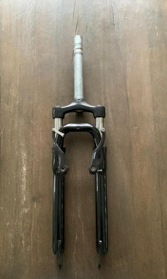Mtb voorvork 90mm, Ophalen, Gebruikt