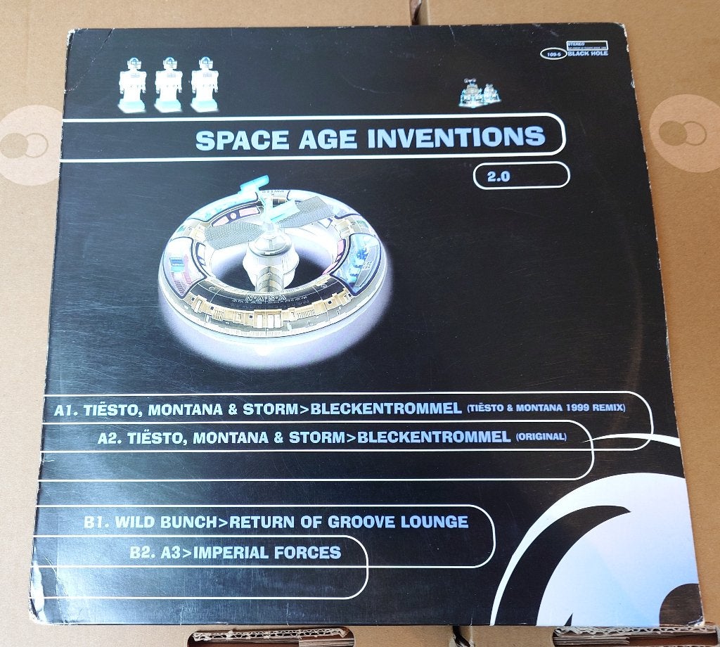 DJ Tiësto & DJ Montana – Space Age Inventions 2.0 (12'' Vin, Cd's en Dvd's, Vinyl | Dance en House, Verzenden, Gebruikt, 12 inch