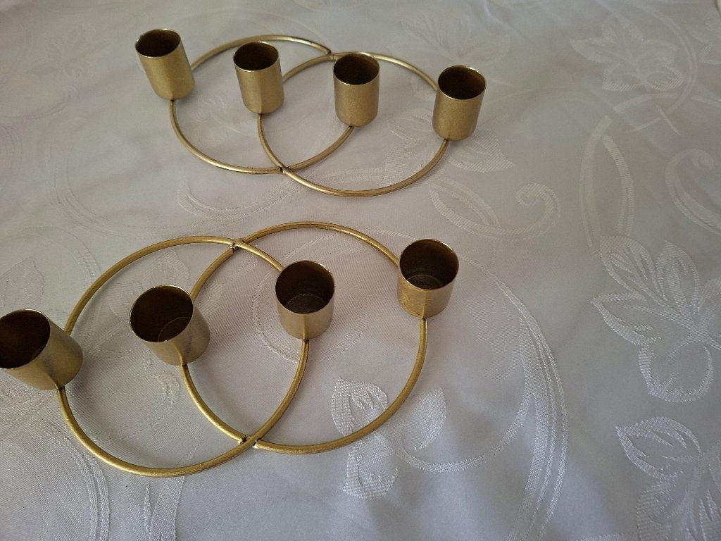Gouden kandelaars set, Ophalen, Goud