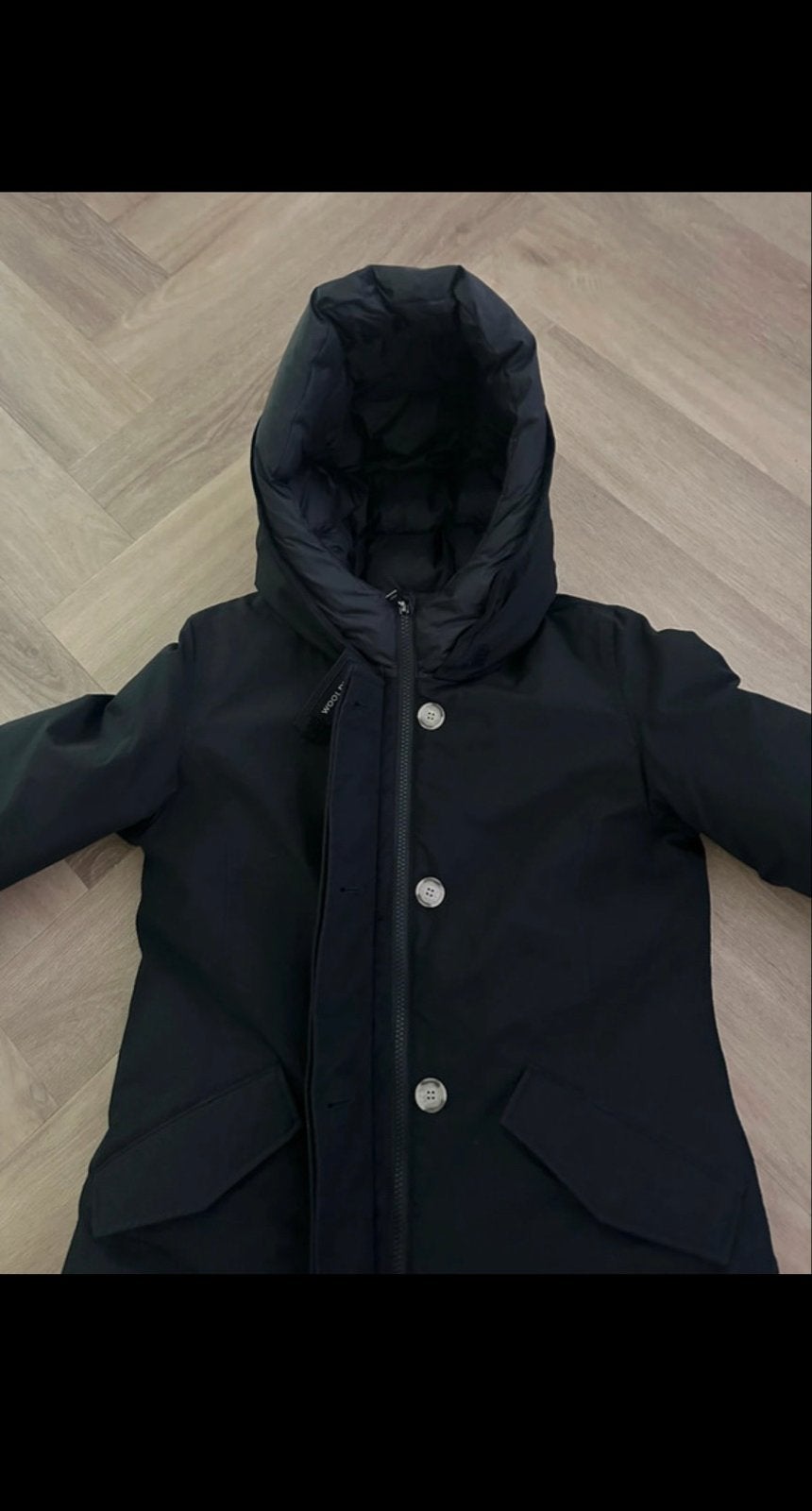 Woolrich jas zwart, maat 14 (M), Ophalen of Verzenden, Nieuw, Maat 38/40 (M), Zwart